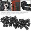 40 Pcs 17mm Mini Buckles Plastic Adjustable Buckles Durable Flat Buckles  Bag Straps