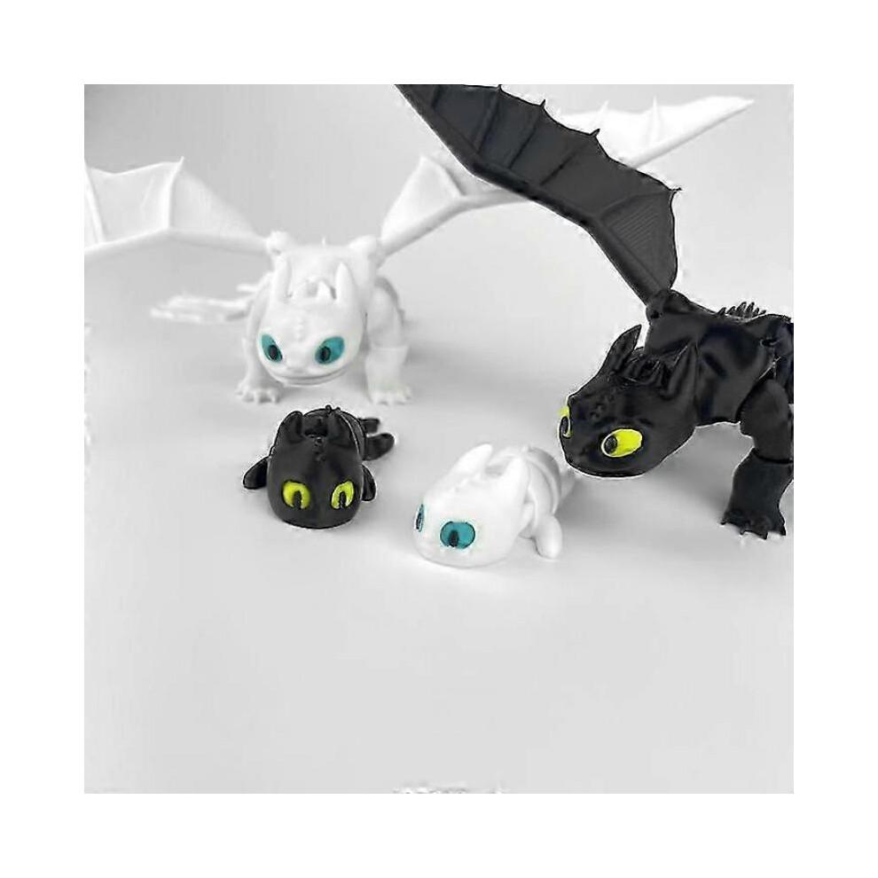 Figuren-Set 3D Ohnezahn und Nachtschatten - Sammlerstück Wie man ein Drache zähmt (22 cm)
