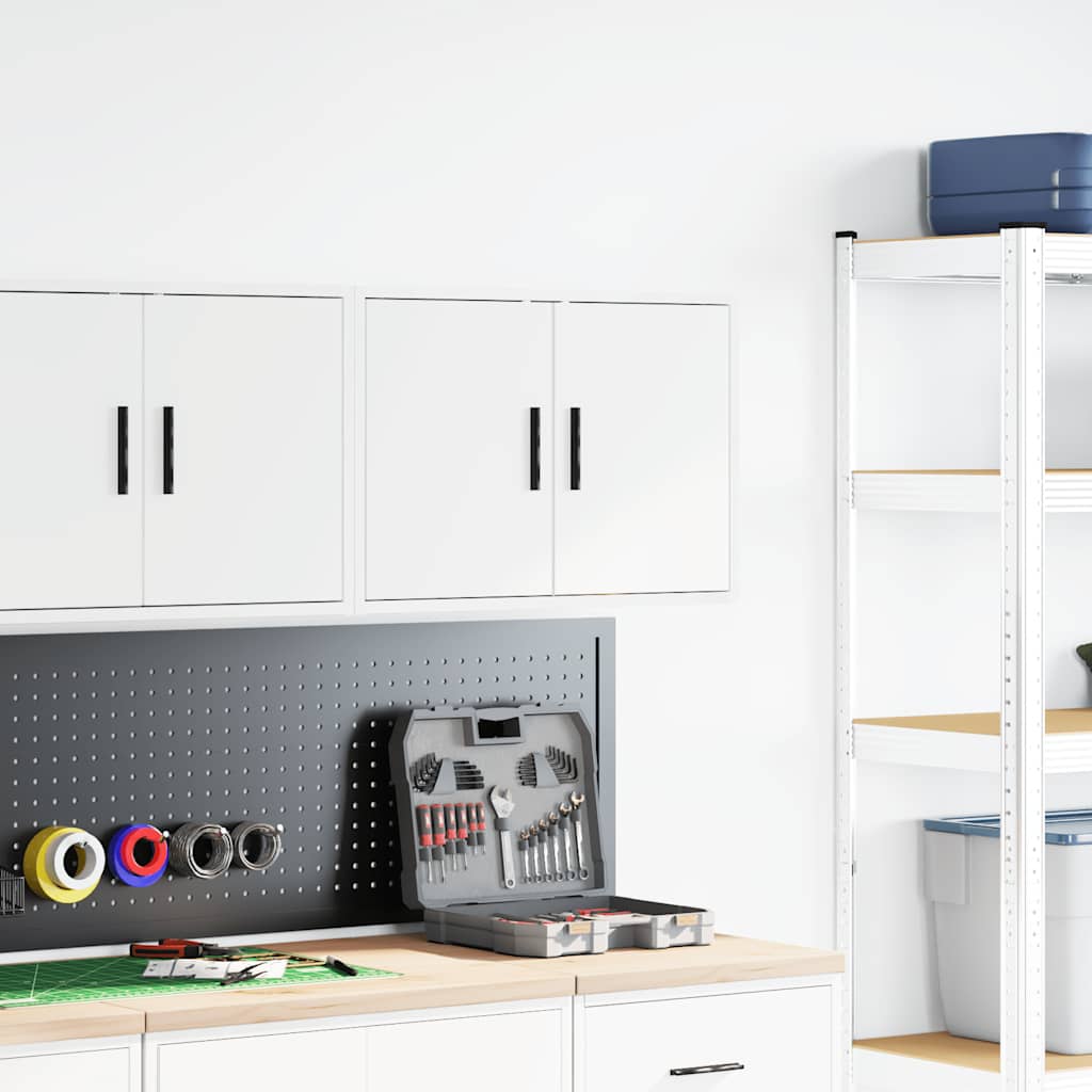 Vidaxl Garagen-Wandschrank Weiß Holzwerkstoff - Bild 3