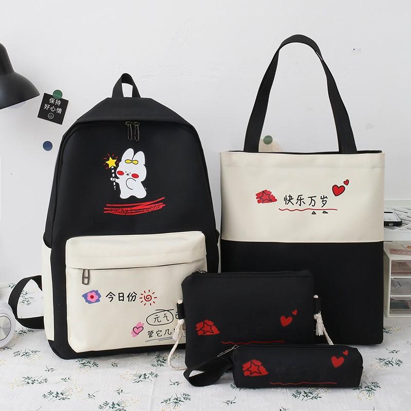 2021 Mochila 4 piezas juegos de lona Mochilas para adolescentes Niñas Niñas  Mujeres Niños Bolsos de hombro Nueva Tendencia Mochila Femenina Moda Mochila  Mujer Mochila comprar a buen precio — entrega gratuita,