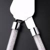 2 stücke Hochzeit Kuchen Server Set Messer Pizza Schaufel Werkzeuge Geburtstag Kristalline Party Geschenk Edelstahl Elegante Pizza Dessert Werkzeug