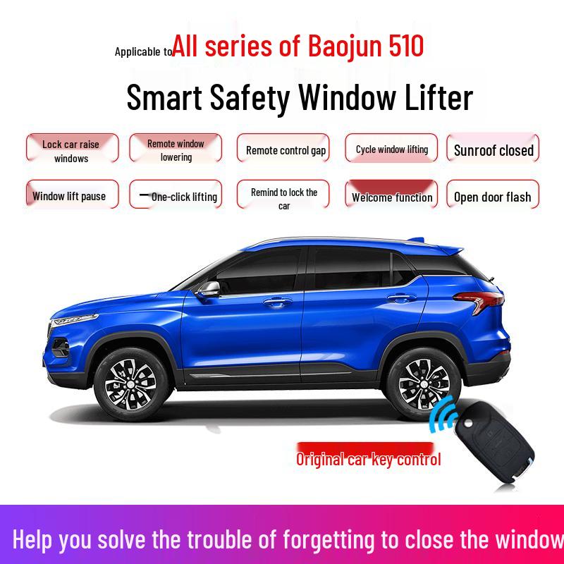 Baojun 510 Automatic One-Touch Window Lifter/Closer for 2017-2021 Models