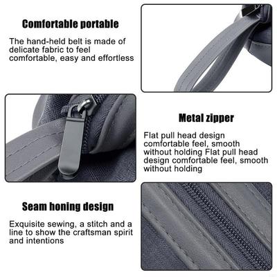 Practical Travel Case for Hair Styling Tools Protective Storage Bag with Compartments Water Resistant Hair Dryer Holder X3UC