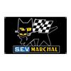 Marshall Black 2" Extra Large Flag Banner with a Large Size of 59.1 X