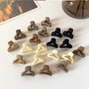 10Pcs/set Small Flower Hair Claw Clips for Women Girls Matte Rectange Jaw Clips Semicircle Barrettes for Thin Hair
