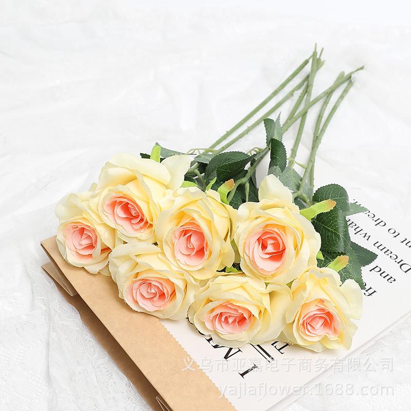 5/10Pcs Rose Artificial Flowers Bouquet for Home Room Decor Wedding Decoration Fake Flowers Valentine Day Gift DIY Vase Ornament