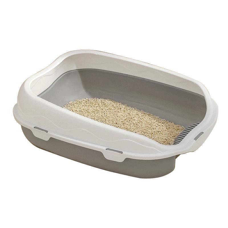 Extra Large Splash-Proof Cat Litter Box with Odor Control