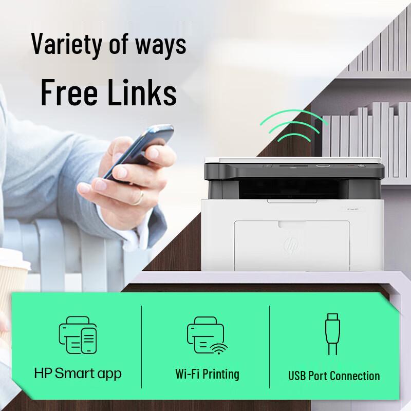 HP LaserJet Pro MFP 1188nw Wireless All-in-One Printer CN Plug (adapter Included)