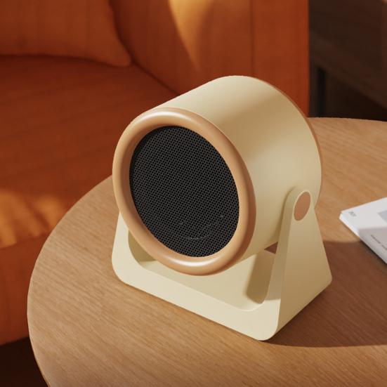 Portable Desktop Heater Small Fan Heater Bedside Space Heater for Office Bedroom Tip-Over & Overheat Protection