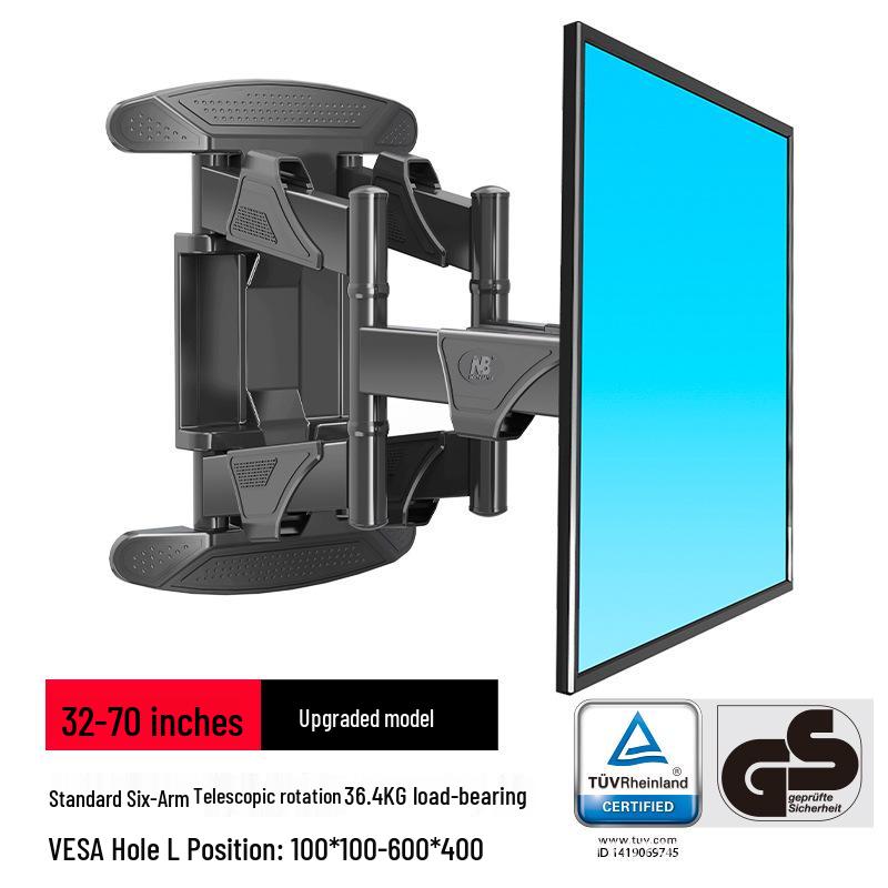 Universal Retractable Rotating TV Wall Mount for Xiaomi, Hisense, Huawei, Skyworth, TCL