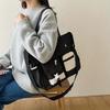 Harajuku Student School Bag Academy Style Japanese Shoulder Bag Casual Canvas Tote Bag  Travel
