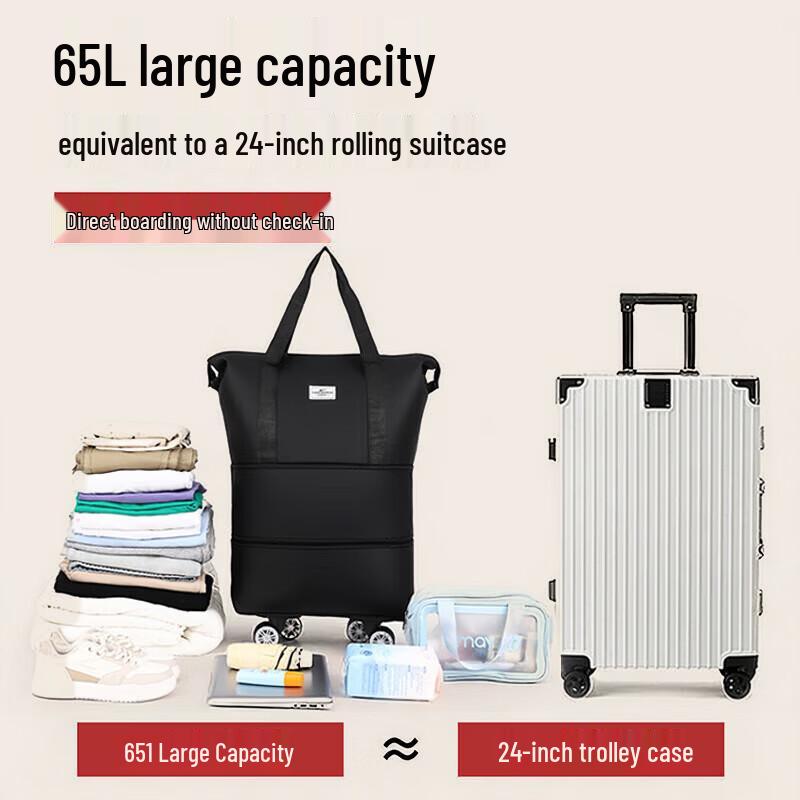 Warrior Universal Wheel Foldable Expandable Travel Luggage Bag
