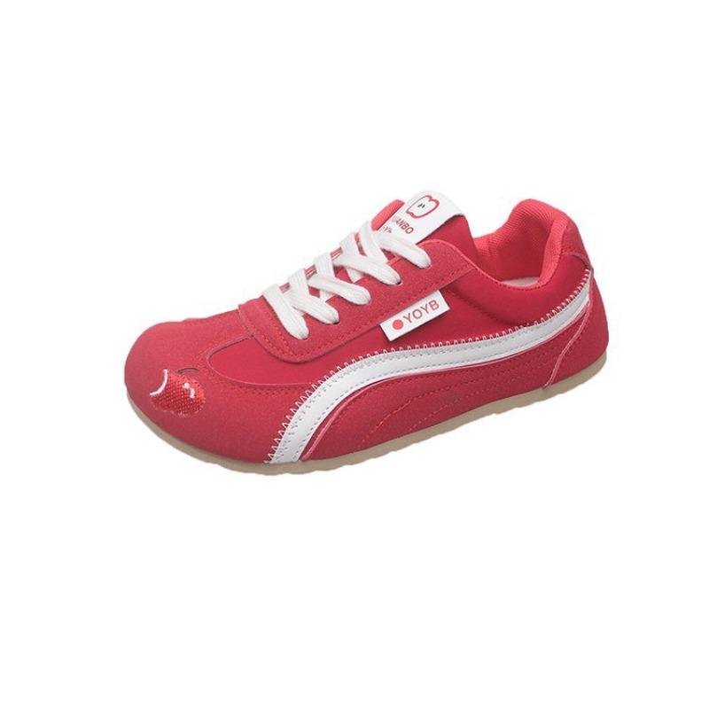 Candy Color Flat Bottom Round Head Sports Shoes Autumn New Fashion Versatile Casual Women's Shoes
