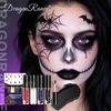 4-piece Halloween Lipstick Set Black White Red Blue Lip Gloss Kit Matte Lip Tint Waterproof Lasting Lips Makeup Cosplay Cosmetic