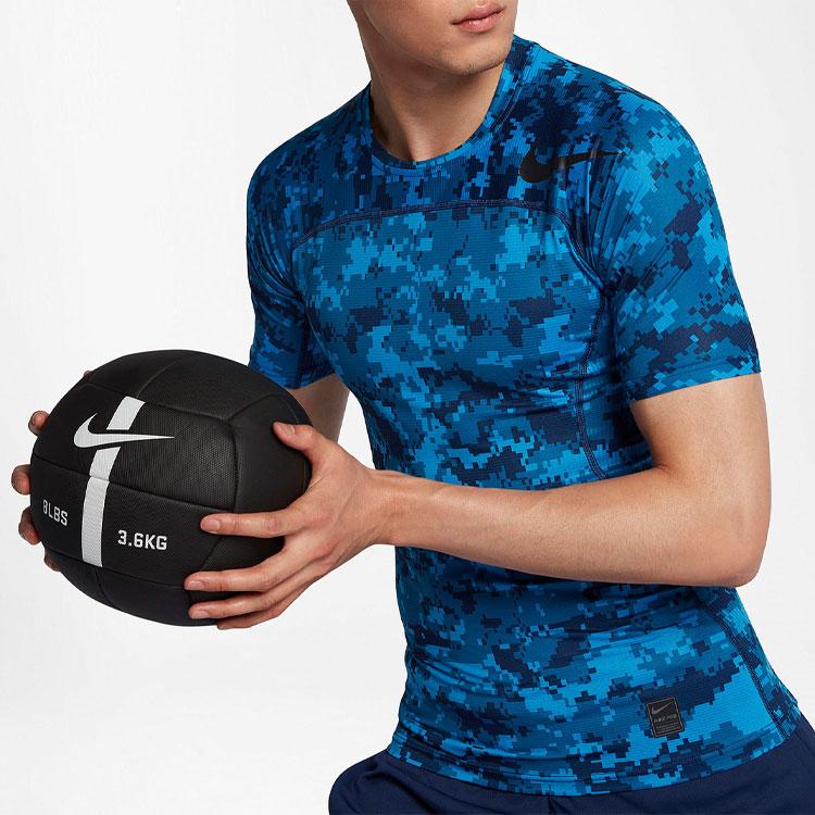 blue nike camo t shirt