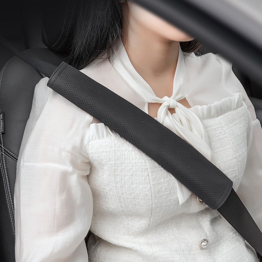 Car Seat Belt Cover Suede Safety Belt Shoulder Cover Protection Pad For Tesla Model 3 Model S Model Y Universal Accessories