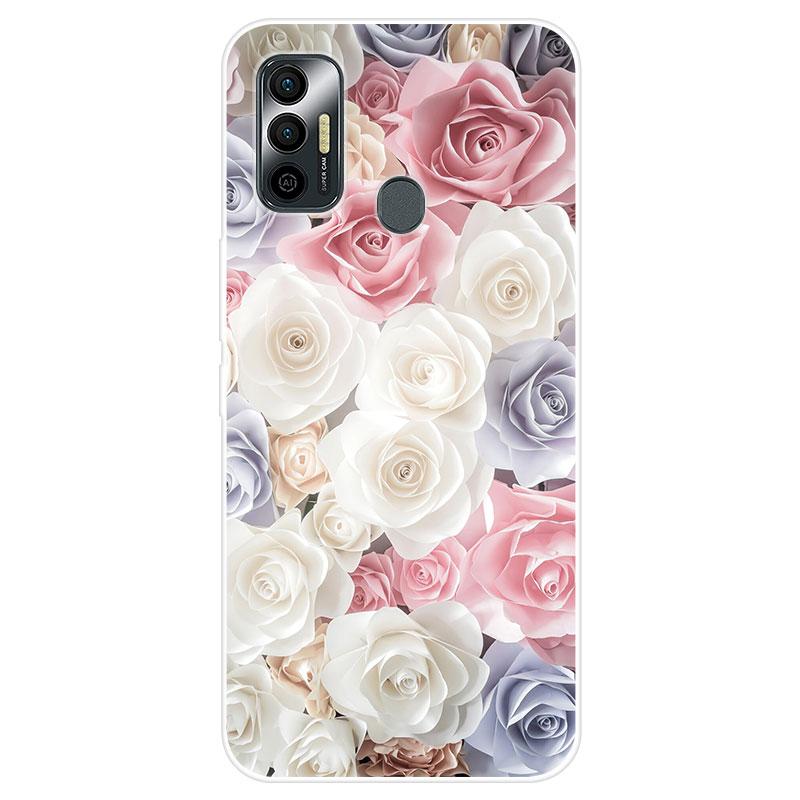 For Tecno Spark 7 Silicone TPU Back Cover Soft Phone Case For Tecno Spark 5 Case