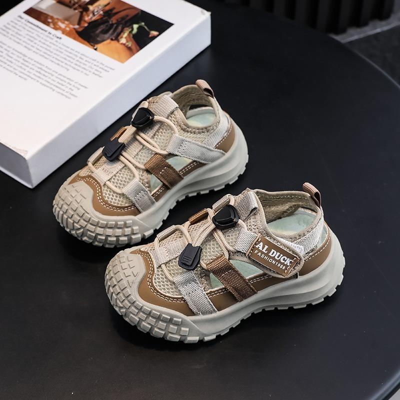 

New Style Breathable Sandals with Anti-slip Function, Girls Casual Shoes 24 хакі