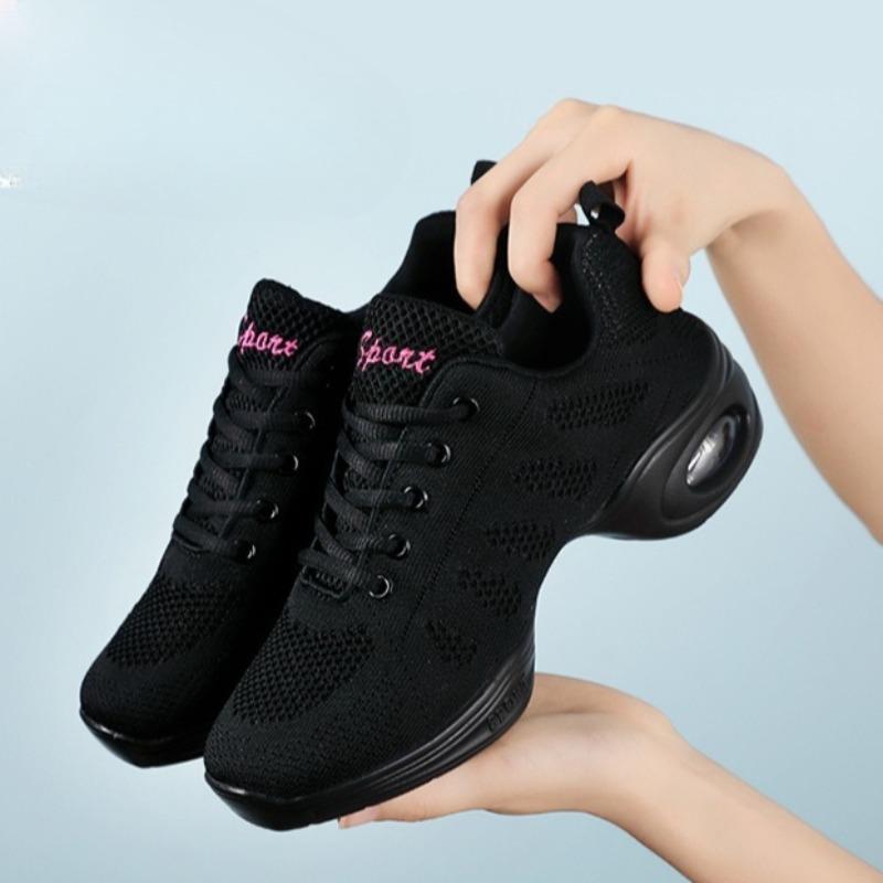 Womne's Sneakers Summer Mesh Breathable Casual Shoes Air Cushion Running Shoes for Women Jazz Dancing Shoes Ladies Dancing Shoe