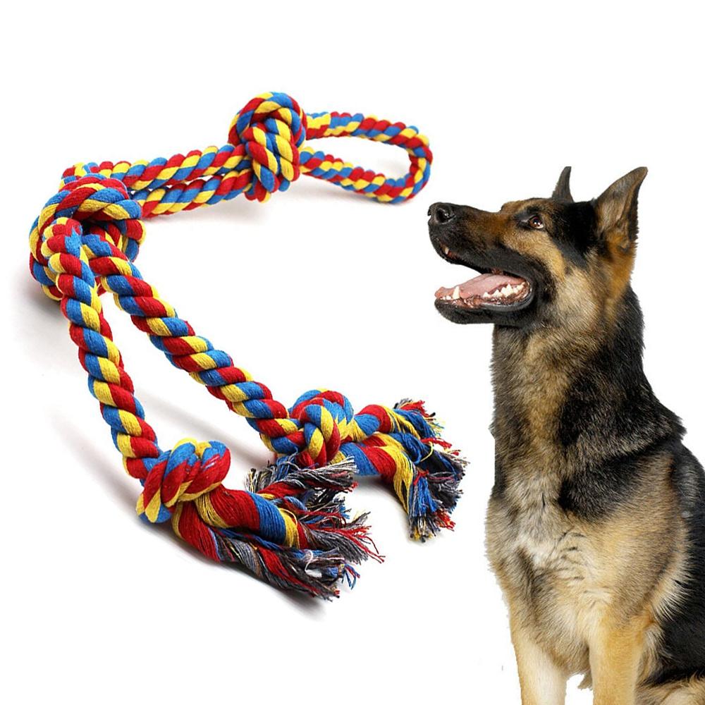 Dog Breeds Training Tug Medium Large Dog Dog Rope Toys Chew Toy Pet Supplies Teeth Cleaning Toy