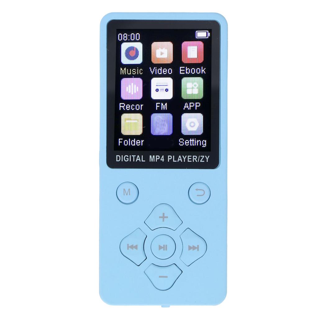MP3-Player, 1,8-Zoll-Farbbildschirm, tragbarer HiFi-Soundplayer mit BT5.0 für die Aufnahme von Bildern, Videos und Büchern