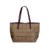 Coach City 33 Classic Monogram Print Snap Closure Tote Bag Women tote Khaki 5696-IMUSA