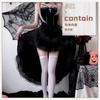 Dark Gothic Halloween Costume Ladies Dress Dovetail Witch Vampire Bride Show Costume