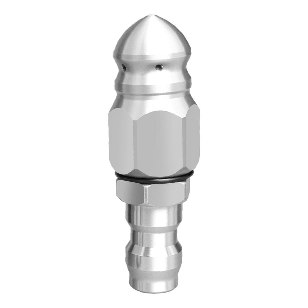 Pipe Cleaning and Unclogging Nozzle with Quick Connector Stainless Steel Sewer Jetter Nozzle for Washer Systems Outdoor Clean