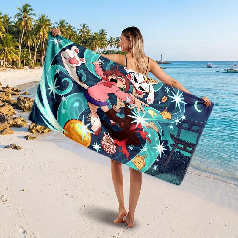 Large Beach TowelDandadan Soft Absorbent Towel Beach Bath Home Use