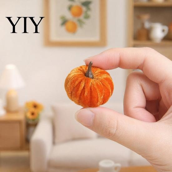 Plush Pumpkin Decor for Fall 20 PCS Velvet Decorative Ornaments, Multi-Color Artificial Harvest Pumpkins Home Mantel Table Shelf, Farmhouse