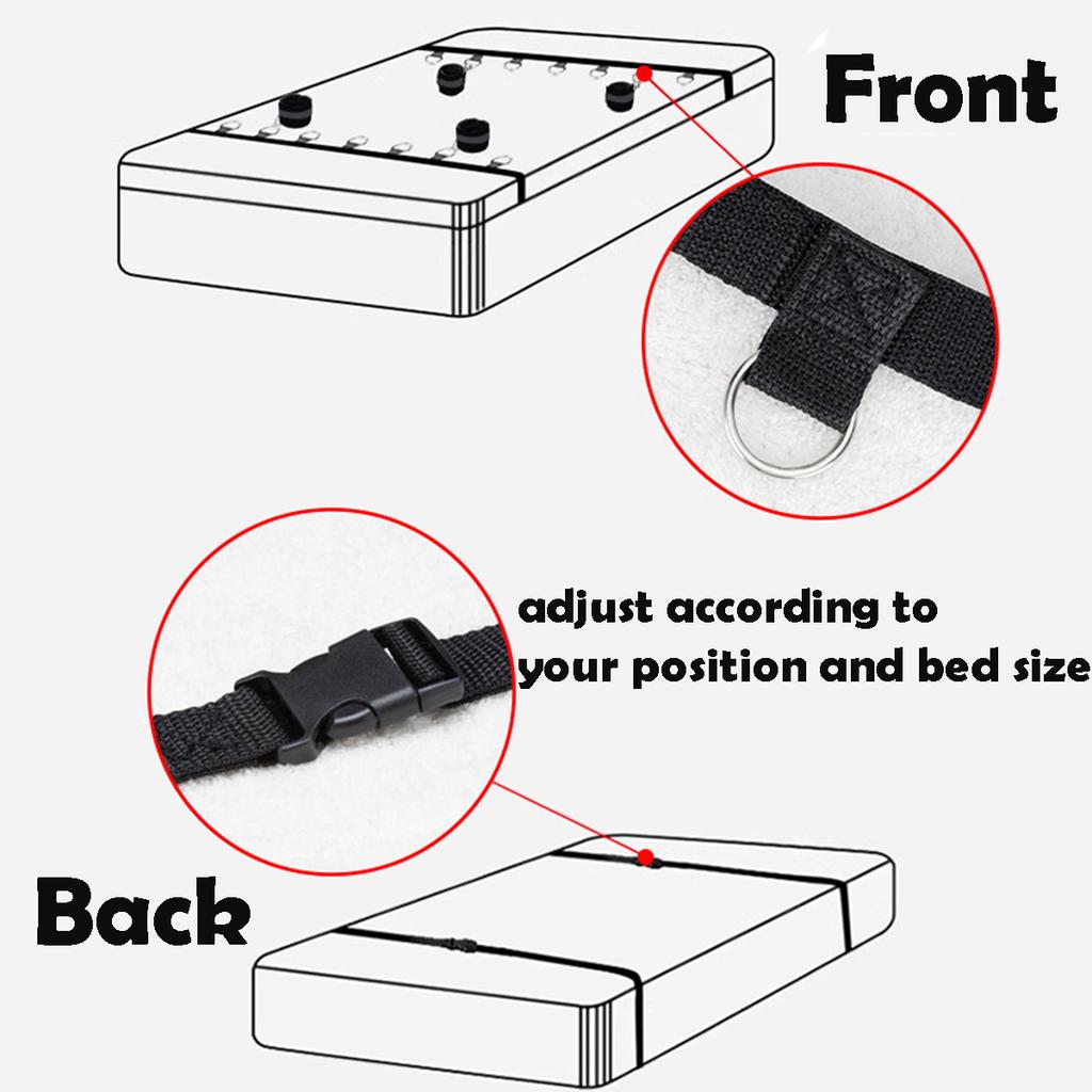 Couple Restraint Bed Straps  Handcuff Bondage Gear Adult Sex Bed Games Tool Kits SM Slave 18+ Sex Product Shop Free Blinder