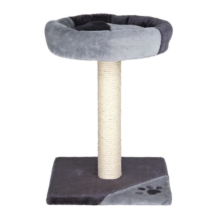 TRIXIE Tarifa Junior Cat Tree - 52 Cm - Grey and Black