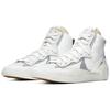 Sacai X Nike Blazer Mid White Grey Unisex Sneakers Wolf-Grey BV0072-100