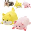 Participatory fleece Dog Toy Featuring Built in Squeaker Promoting Chew Resistant Fun and Teeth Health for Small to Average Breeds Ensuring Safe Play