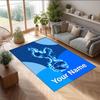 Tottenham Hotspur FC Printed Crystal Velvet Rug Non‑Slip Crystal Velvet Carpet For Sofa Bedroom Indoor Home Decoration
