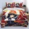 Anime High School DxD Sexy Rias Bedding Set Printed Set Duvet Cover Sheet Pillowcase Bed Full Quilt Cover Soft Queen King Size