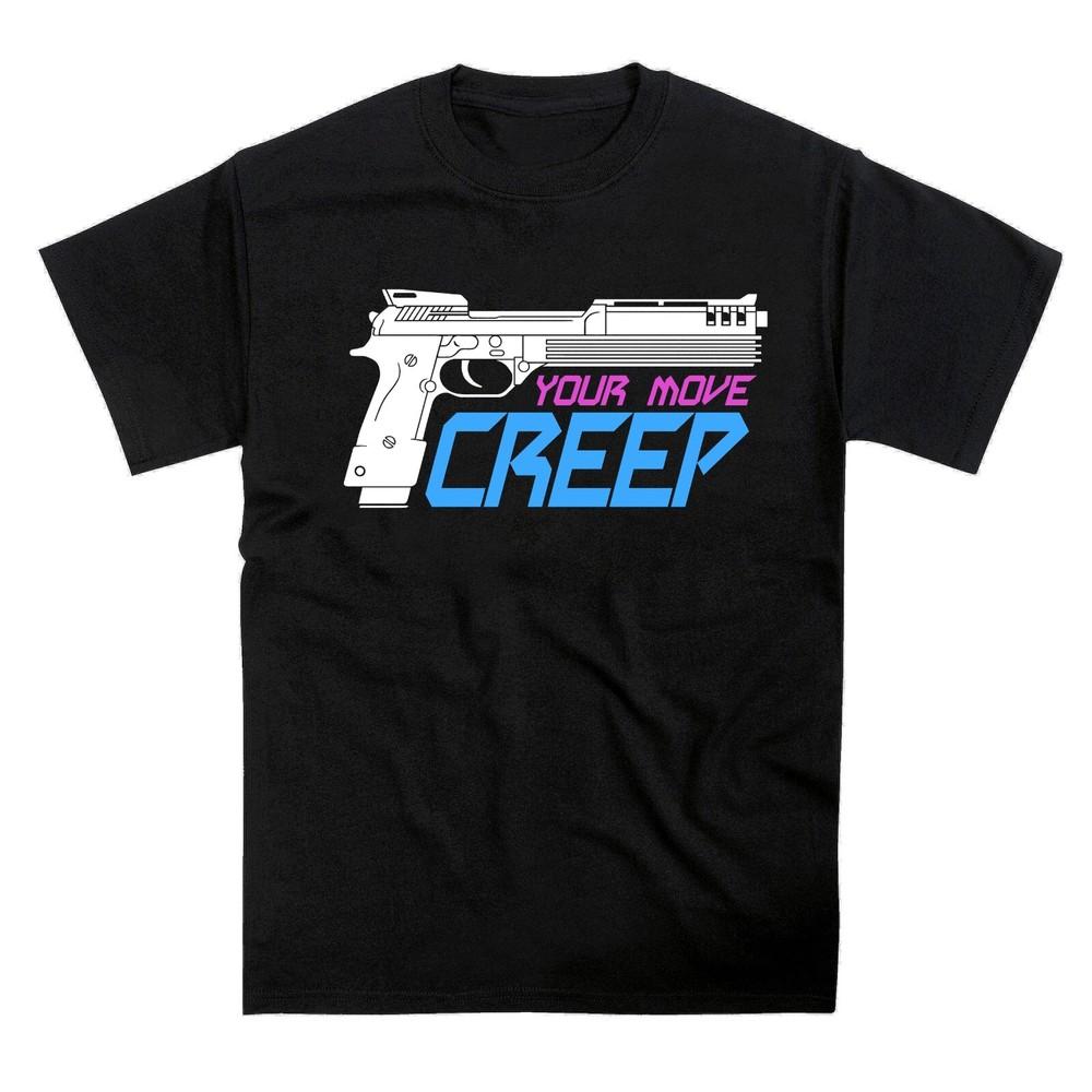 

Your Move Creep Robo Cop Gun Mech 80s Movie inspired T-Shirt 4XL