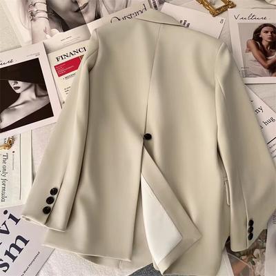 Women's Blazer Jacket Spring Single Breasted Casual Slim Fit Suit Coat