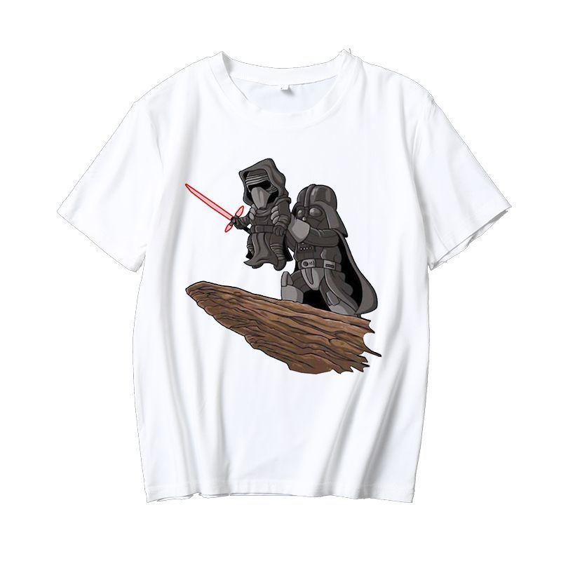 Star Wars Collaboration Series Children and Adults Shortsleeved Tshirts Trendy Roundneck Loose Summer Style