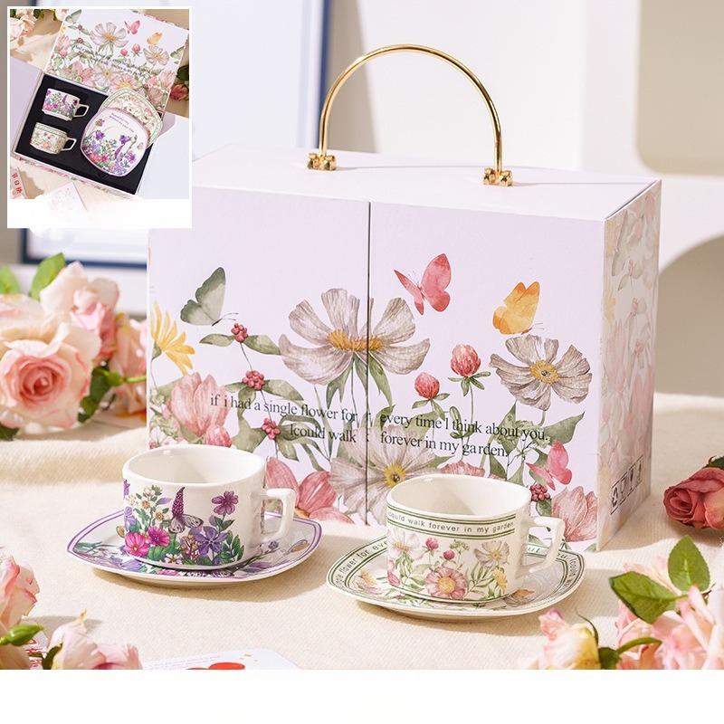 Housewarming Gift Coffee Cup Set Gift Box Packaging  Opening Event  Anniversary Celebration Company Gift  Souvenir Water Cup