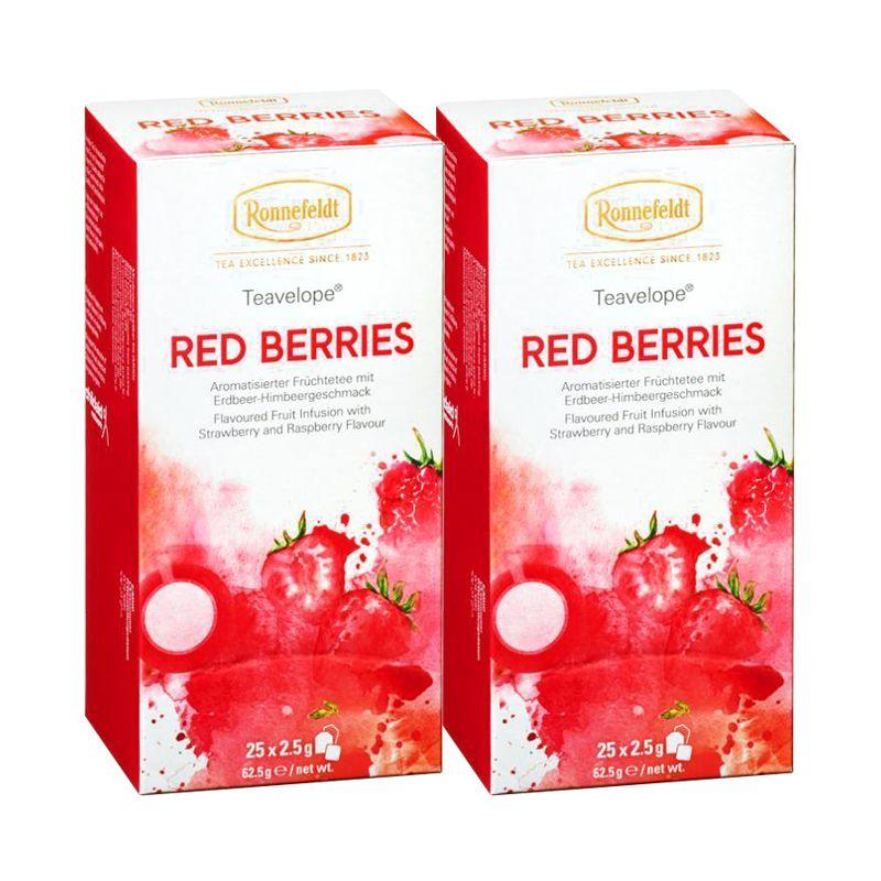 Ronnefeldt Red Berry Fruit Tea 25 Tea Bags x 2 Packs