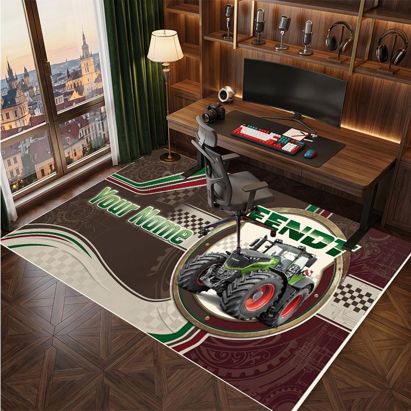 Tappeto in Cristallo Vellutato Personalizzato Fendt, Tappeto Morbido Antiscivolo con Testo Nome Personalizzato per Soggiorno Camera da Letto