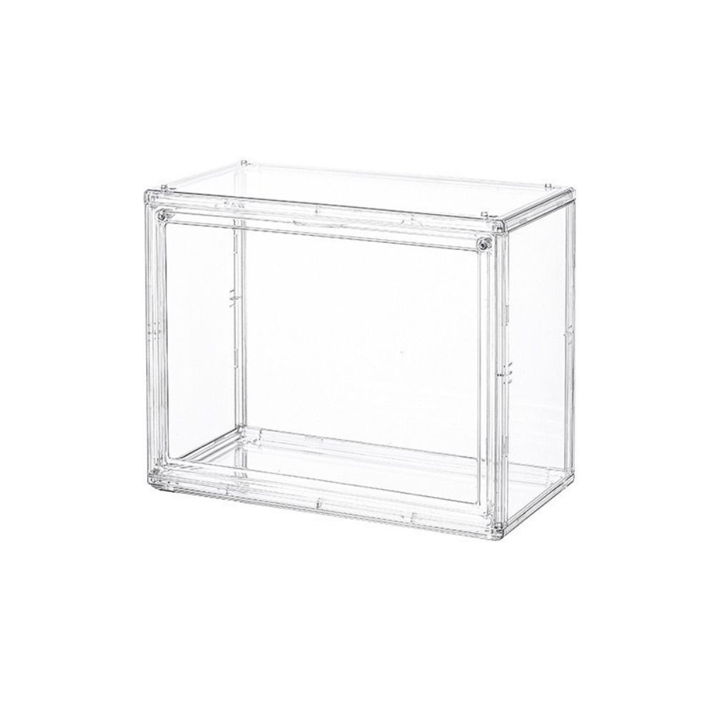 Acrylic Transparent Display Box Magnetic Clear Model Storage Box Stackable Wall-Mounted Cosmetic Organizer Rack for Bags