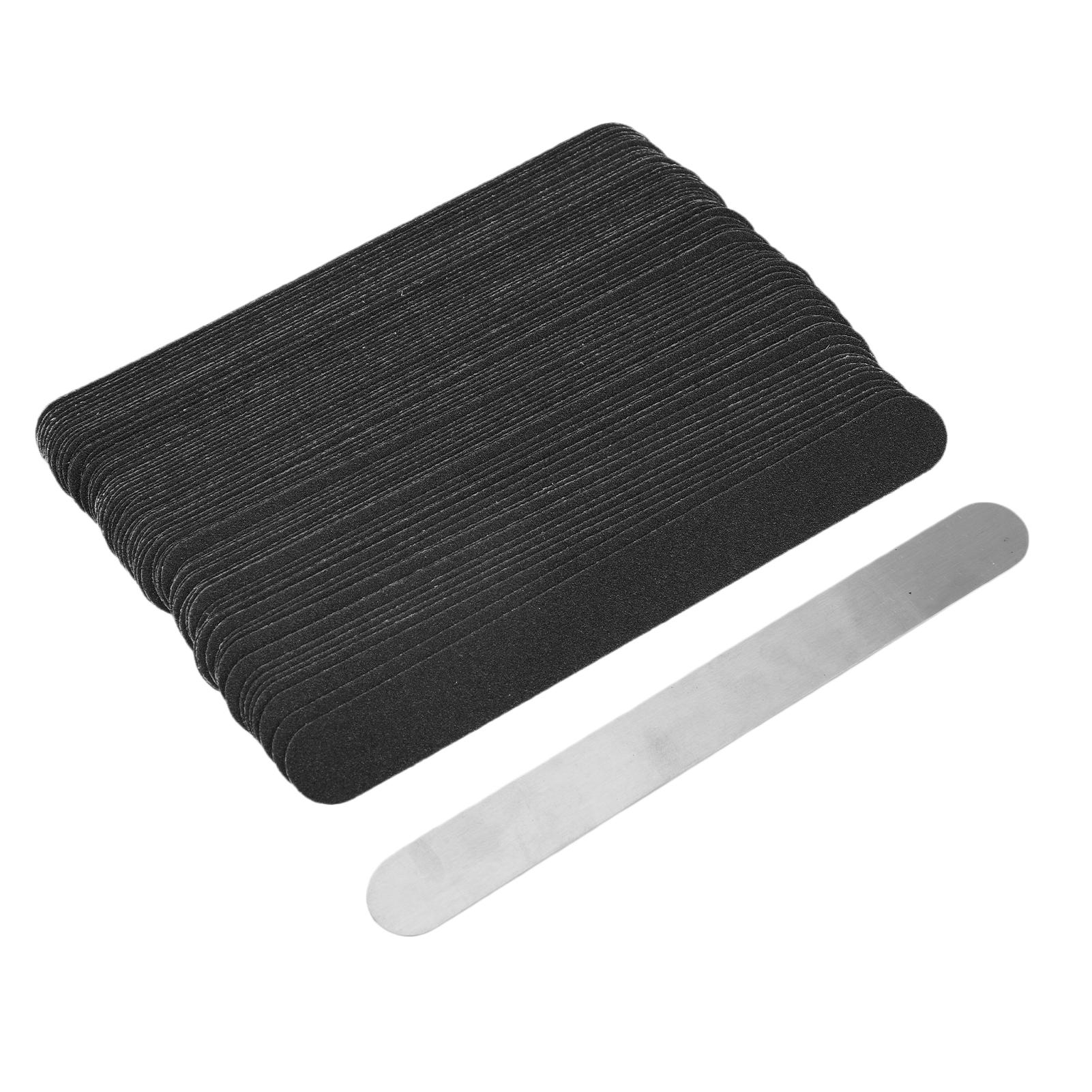 

Набор из 100 шт. сменных полосок для пилок для ногтей с многоразовой базовой пластиной для пилки из нержавеющей стали