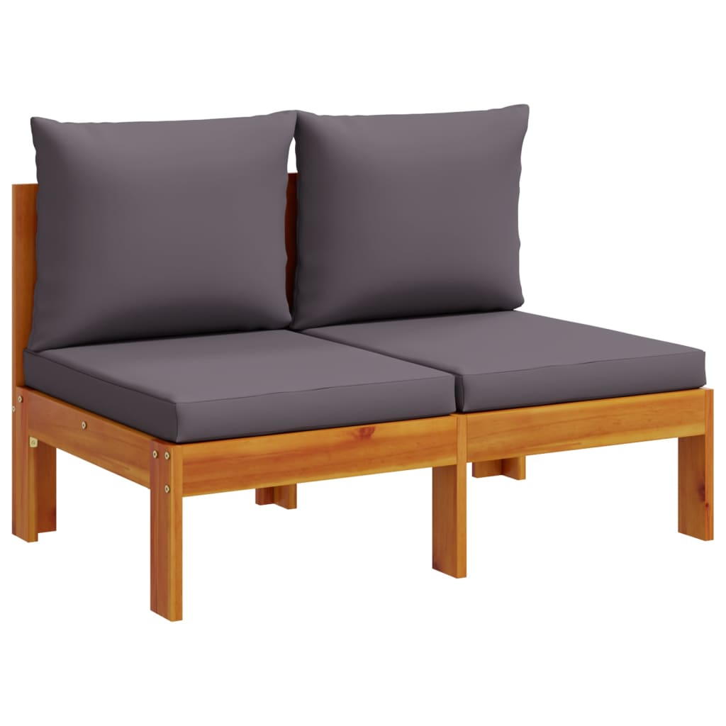 vidaXL 6 Piece Garden Sofa Set with Cushions Solid Acacia Wood