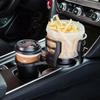 Adjustable Car Cup Holder Expander Multifunctional Dual Cup Holders with Phone Holder One-four Storage Racks for Car Adapter