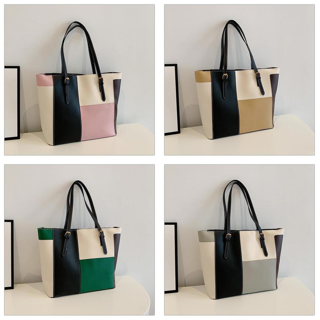 Womens Large Pu Tote Bag With Inner Pocket And Soft Structure For Work And Casual