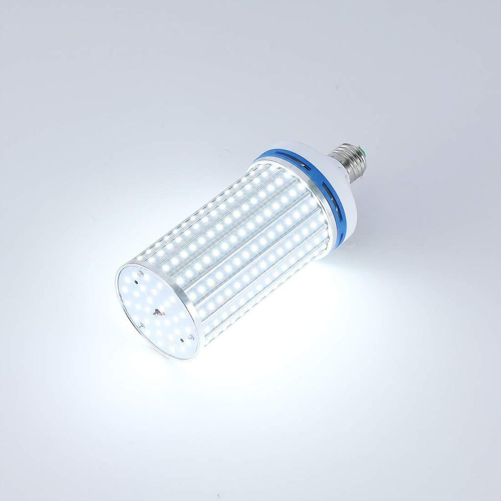 LED Corn Light, E26 Base, 6000LM, Equivalent To 450W Incandescent Bulb, Suitable for Warehouses, Storage Rooms, Parking Lots, Factories, Etc.