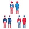 The Purge Anarchy Uncle Sam Costume Set With Star Print For Cosplay Events