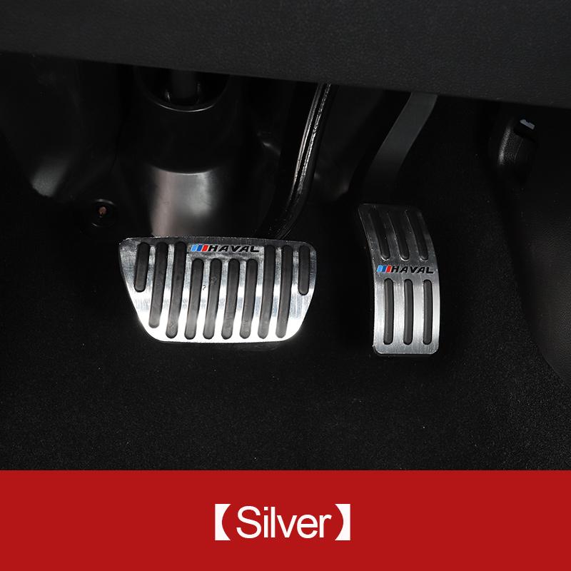 Hliníkový kryt pedálů na plyn Plynové palivo Brzdové destičky Kryt desky pro Haval H6 H6S 2022 Ochrana interiéru Příslušenství Styling vozu